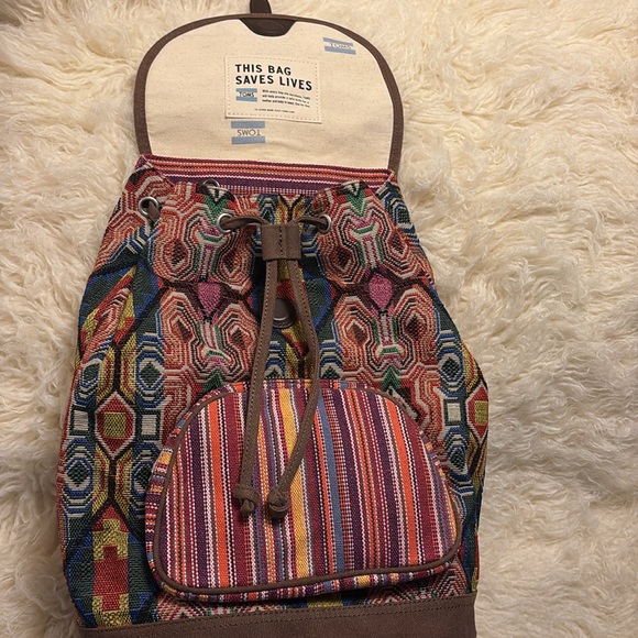 Toms *Rare Backpack. New with tags. Departure Pattern. One for One (safe birth) main image 8